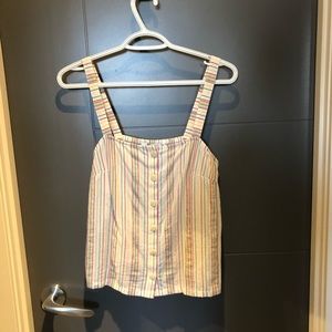 Madewell rainbow button tank